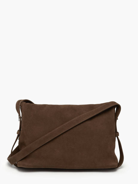Cross Body Tas Cavalier Nubuck Leder Etrier Bruin cavalier nubuck ECAN135M ander zicht 3